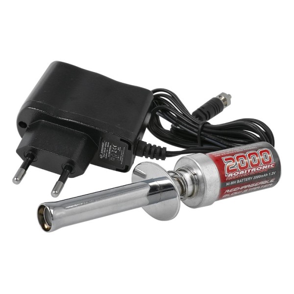 Glühkerzenstarter 2000 mAh mit Ladegerät