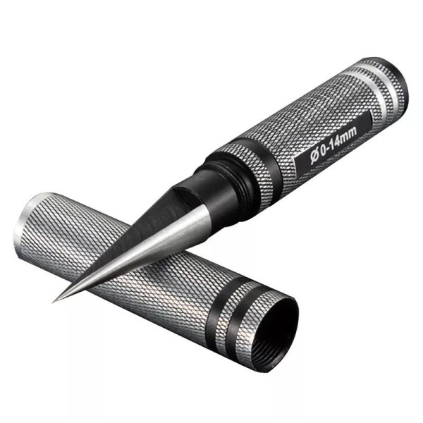 Lexanbohrer 0-14mm mit Alu-Griff & Kappe