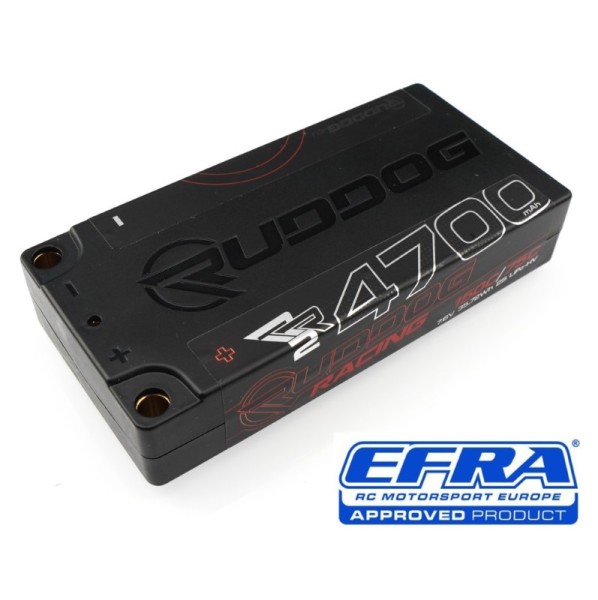 7,6V 4700mAh 150C (h18,5mm) RR2 LCG Shorty LiPo, RUDDOG