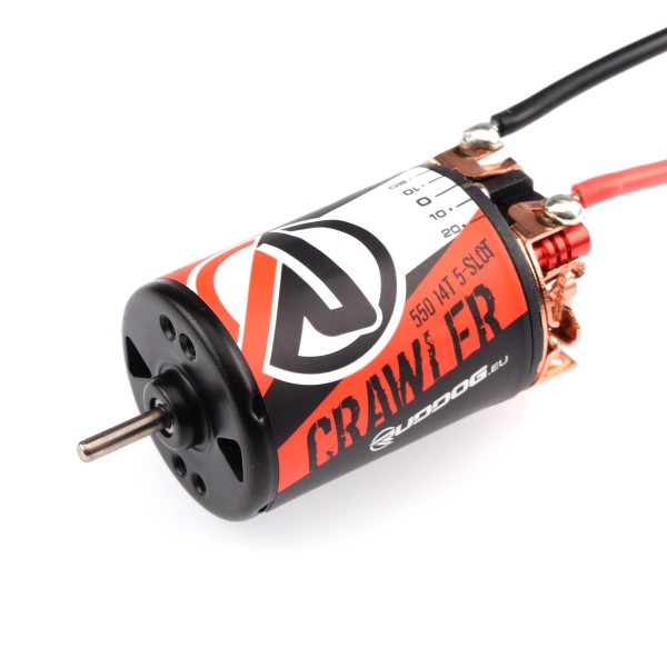 RUDDOG 14T 5-Slot 550 Crawler Brushed Motor