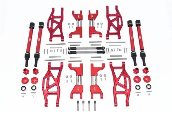 GPM Alu F&R Upr+Lwr Arms+F&R Adj Cvd Dr Sft+Sechskant+Wh Loc