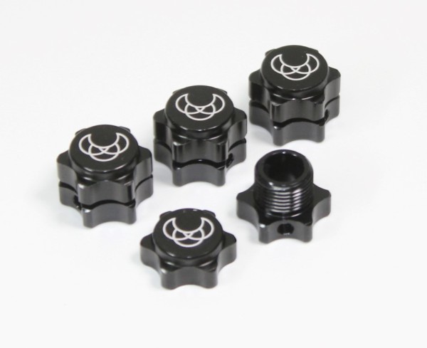 Radmitnehmer inkl. Endkappe 17mm schwarz