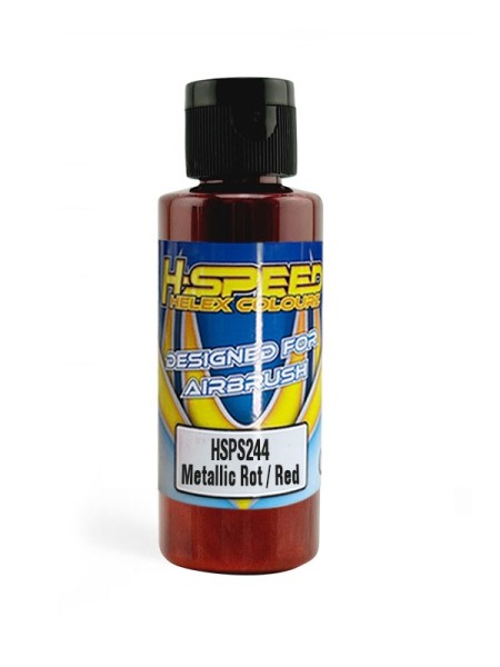 Lexan Airbrush Farbe 60 ml Metallic Rot / Red