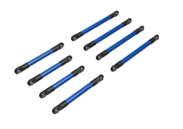 Suspension link set, 6061-T6 aluminum (blue-anodized) (inclu