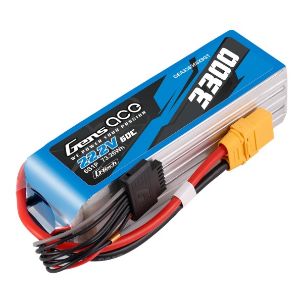 22,2V 3300mAh 60C (XT90) G-Tech LiPo, GensAce