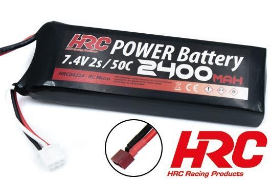 7,4V 2400mAh 50C Micro RC Car LiPo