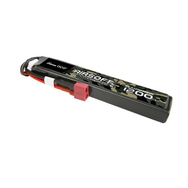 Airsoft LiPo 11,1V 1200mAh 25/80C T-Plug, GensAce