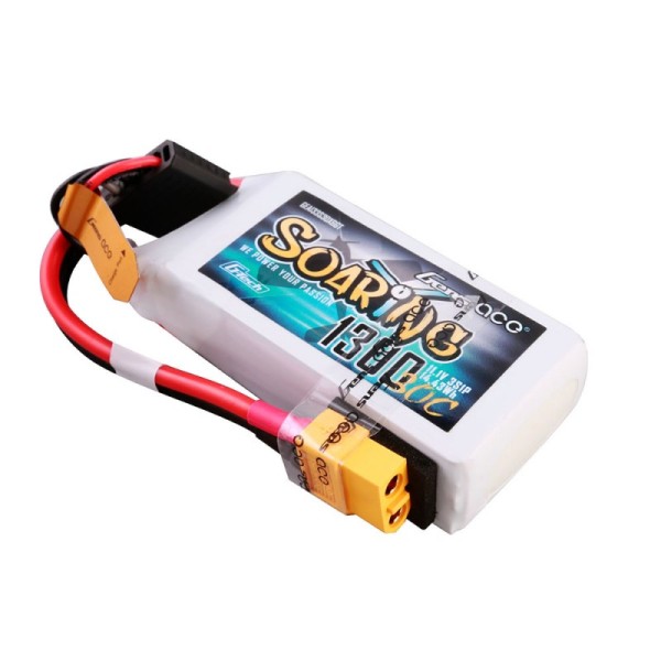 11,1V 1300mAh 30C (XT60) G-Tech LiPo, GensAce Soaring