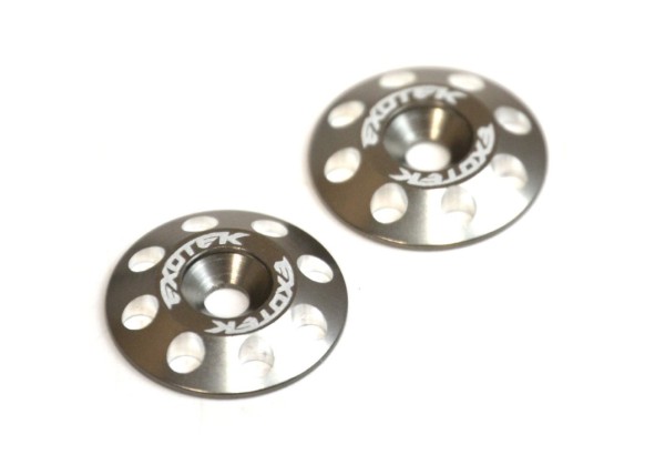 Heckspoilerscheiben 1:10 6061 16mm gunmetal (2), EXOTEK