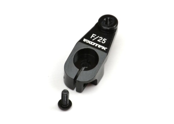 Heavy Duty Alu Servo Horn 25Z. schwarz, EXOTEK