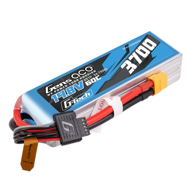 14,8V 3700mAh 60C (XT60) G-Tech LiPo, GensAce