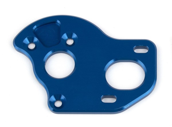 Laydown Motor Platte, blau, aluminum