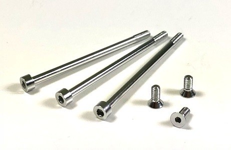 Alu Schrauben Set für ABSIMA Revenge CTM Serie, 3x kurz & 3x lang