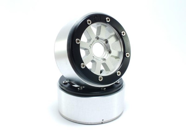 METSAFIL 1.9" HAMMER silber/schwarz Beadlock-Felgen