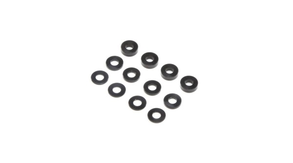M3 Caster Block Alum Washer Set, Black (4ea)