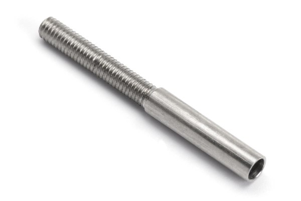 Löthülse Stahl M3 ohne Schlitz Ø2,8mm (10)