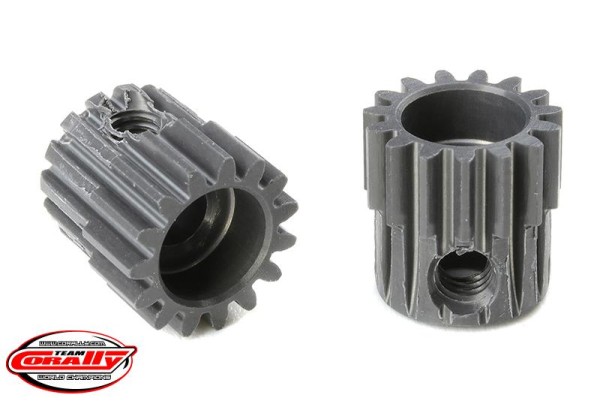 Motorritzel ALU 48dp 15Z Ø3,17mm Welle, AL7075 hart eloxiert
