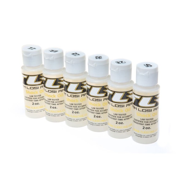 Losi Dämpferöl 6er Pack, 17,5 22,5 27,5 32,5 37,5 42,5 wt