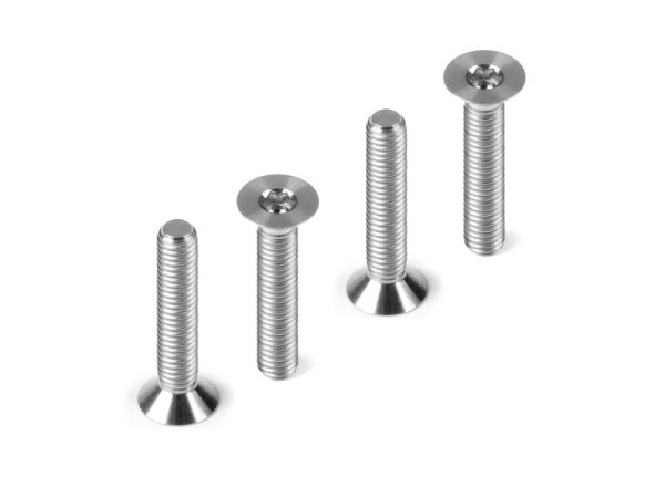 Titanium Flat Head Screw M3X18 (4)