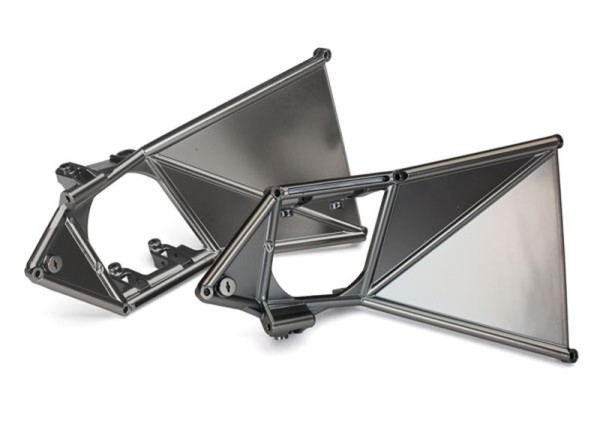 Querlenker-Halter oben vorn l&r (satin schwarz chrome-plated
