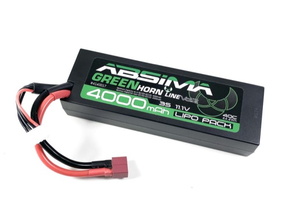 11.1V 4000mAh 40C (T-Plug) (h25mm)Hardcase Low Profile LiPo