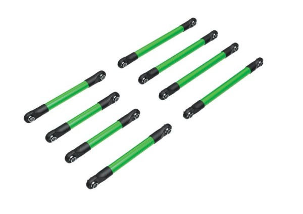 Suspension link set, 6061-T6 aluminum (green-anodized) (incl