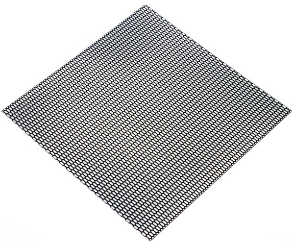 Lüftungsgitter "Oval", schwarz, rostfreier Stahl, 10x10cm