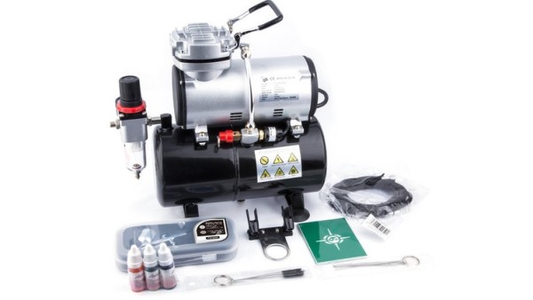 Airbrush Set Kompressor FD-186 / Airbrush BD-130