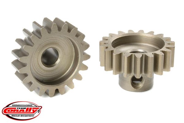 Motorritzel Modul 1 19Z, Stahl gehärtet, 5mm (1 St), Corally