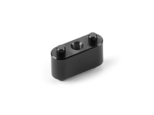 Alu Holder With 2 Pins For Side Link Carbon Plate - Black