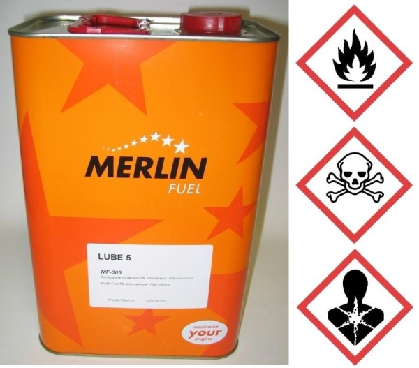 Merlin Lube 5% 5L Fuel, 18% Öl (KEIN Versand)