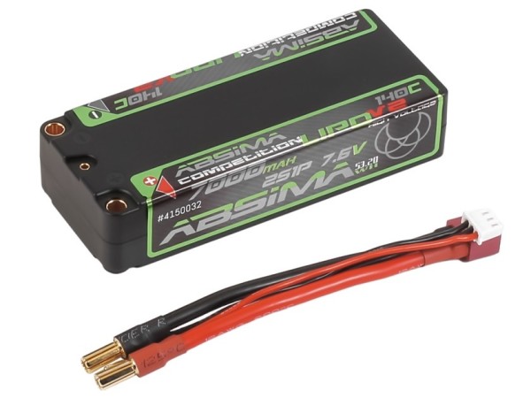7,6V 7000mAh 140C (h25,0mm) Mid-Size Shorty LiPo, Absima