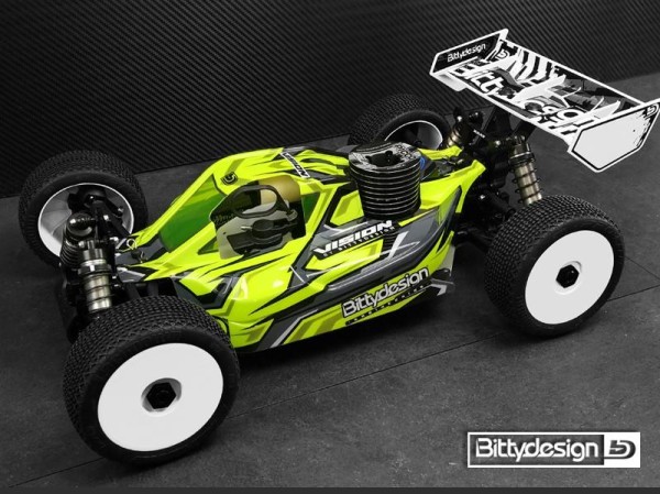 1:8 XRAY XB8 '20 "Vision" Karosse unlackiert, Bitty Design