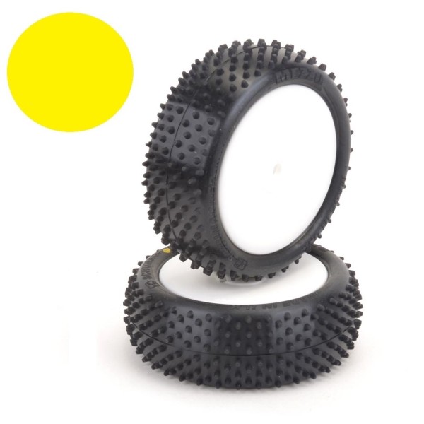 1:10 Mezzo (gelb) 4WD Front-Komplettrad, Schumacher (2) (DM Reifen 2026)