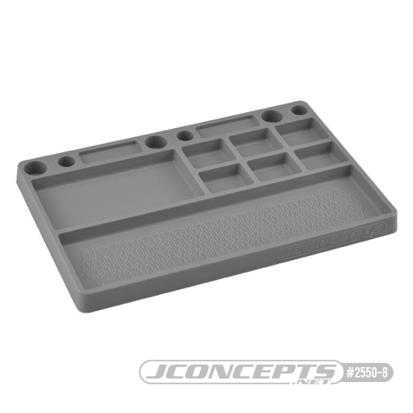 JConcepts Teile Ablage, Gummi, grau 181x114x12,5mm