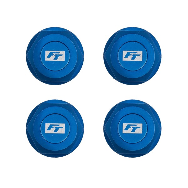 Team Associated FT Aluminum Capped Wheel Nuts, 17mm