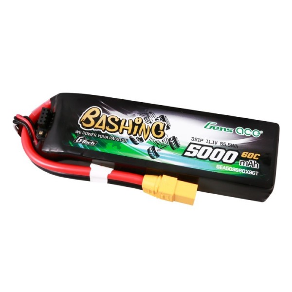 11,1V 5000mAh 60C (XT90) G-Tech Bashing Softcase LiPo, GensAce