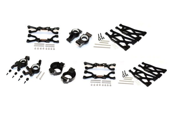 GPM Alu Querlenker - und Radträger Set für X-Maxx, schwarz