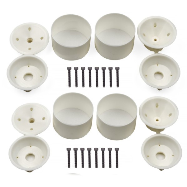 Team Associated RC10GT Front And Rear 3-Piece Wheels, Wide