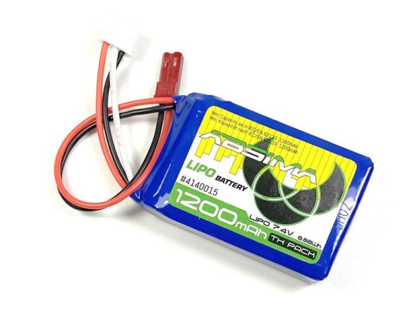 7,4V 1200mAh Absima CR6P, CR6S, CR7P Senderakku (BEC/XH)