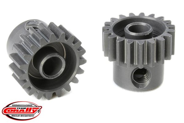 Motorritzel ALU 48dp 19Z Ø3,17mm Welle, AL7075 hart eloxiert
