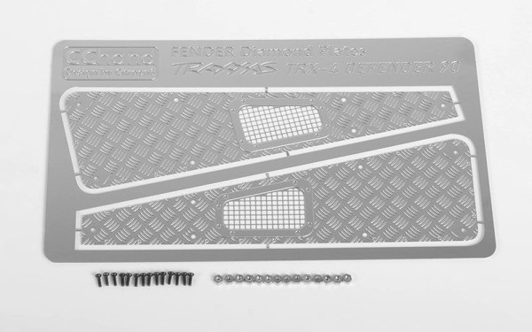 Diamond Plate Fender Covers for Traxxas TRX-4