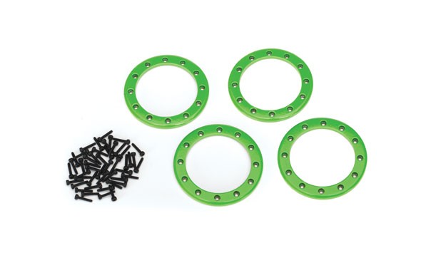 Beadlock Rings Grün (2.2') Alu (4) + Schrauben