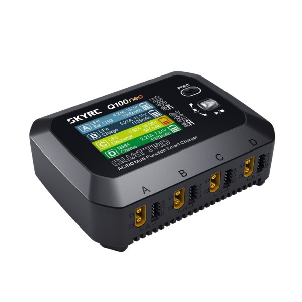 SkyRC Q100 Neo 4-fach Lader (4x 6A 100W) 12/230V