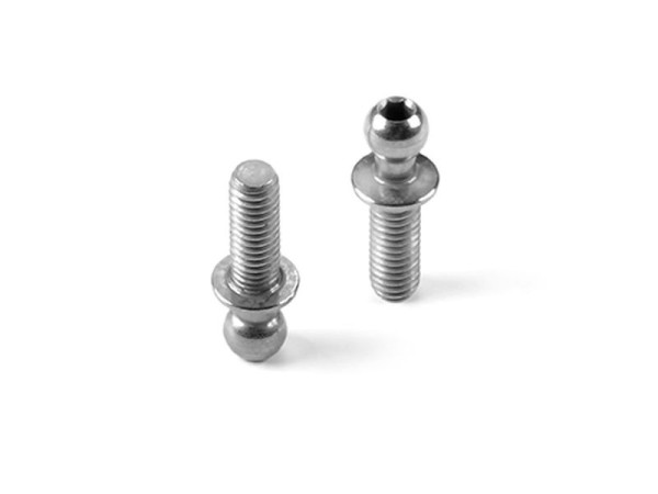 Hard Steel Ball End 3,7mm With 8mm Thread - Nickel Coated (2)