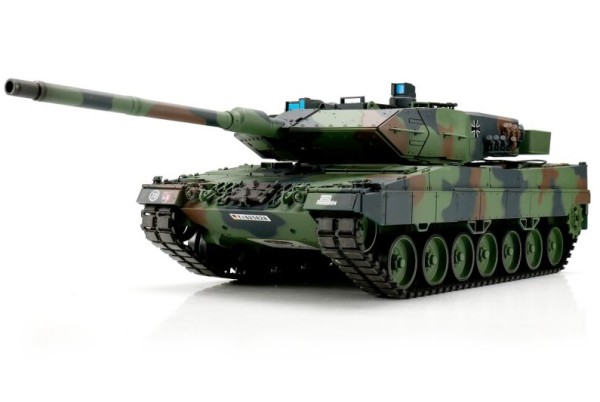 Leopard 2A6 1:16 flecktarn BB+IR (Metallketten/Rollen/Getriebe)