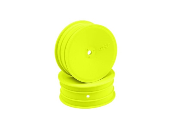 1:10 2WD Frontfelgen (breit) 12mm „Mono" gelb, JConcepts