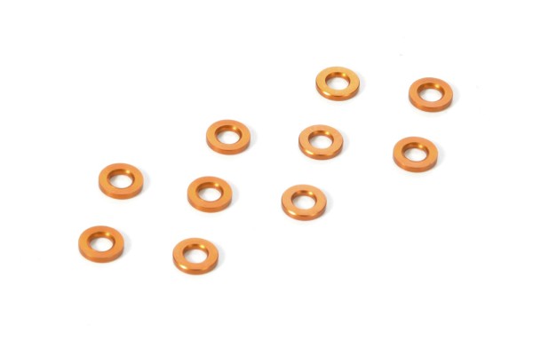 Unterlegscheibe 3x6x0,5mm, Orange