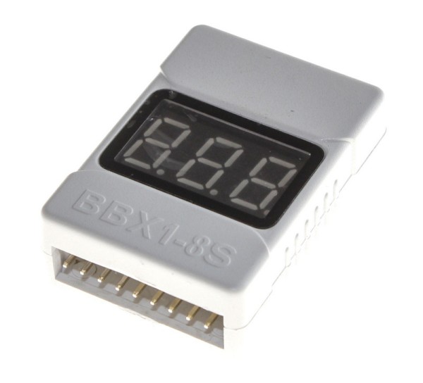 LiPo Volt Checker und Alarm 1-8S