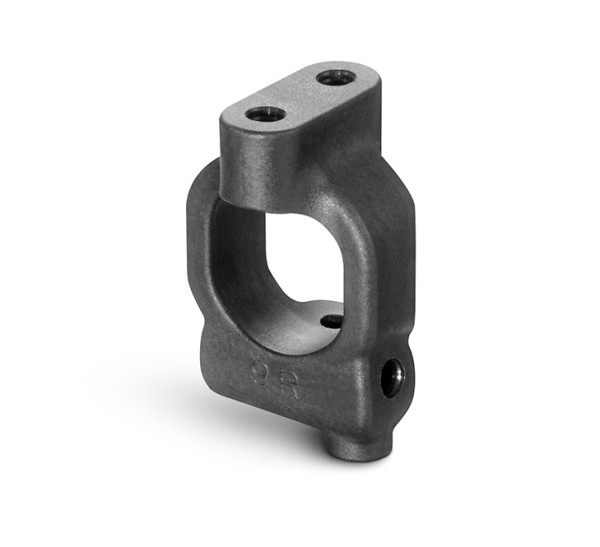 XB4 Composite C-Hub 9° Nachlauf - Rechts Graphite